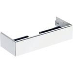 Mueble bajo Geberit ONE para lavabo, con un cajón: Ancho de lavabo=120cm, Blanco / Cubierto brillante intenso